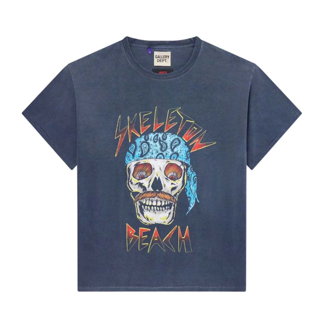 Gallery Dept. Skeleton Beach Distressed Tee Grey