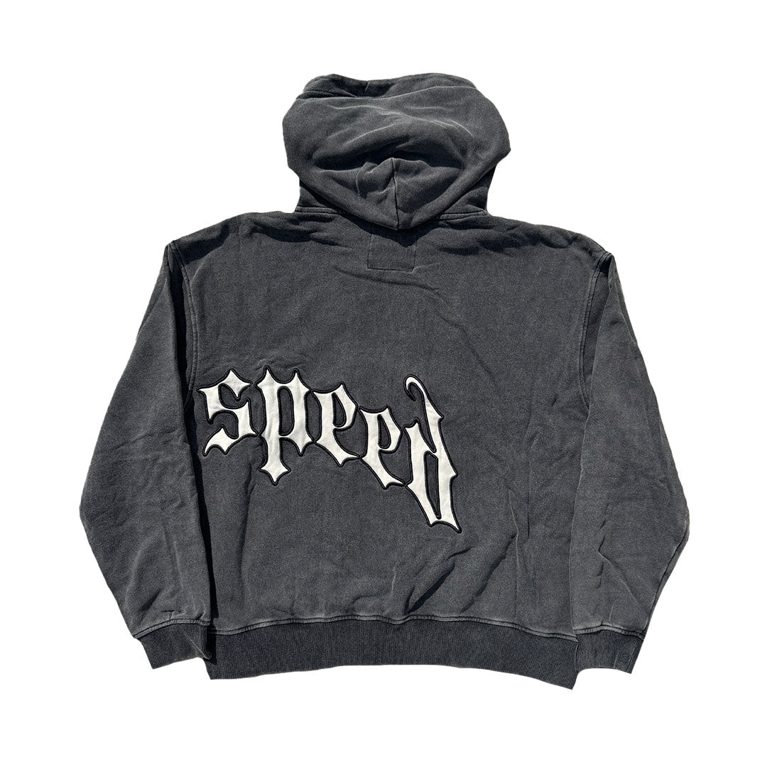 Godspeed Big Logo Grey Wash Hoodie