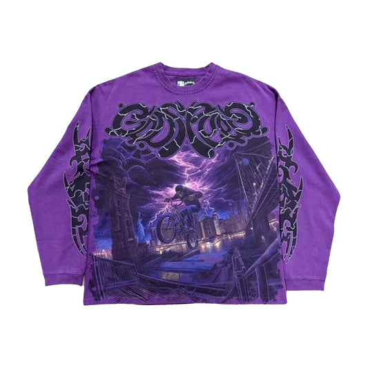 Godspeed B.M.X. Long Sleeve Tee Grape