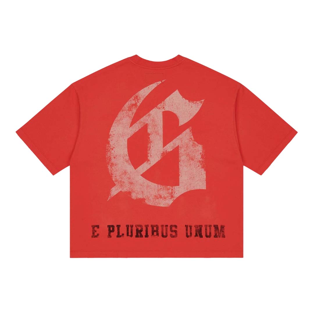Godspeed Collegiate Tee Cherry Red Wash