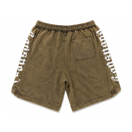 Godspeed Courtside Shorts Brown Wash White