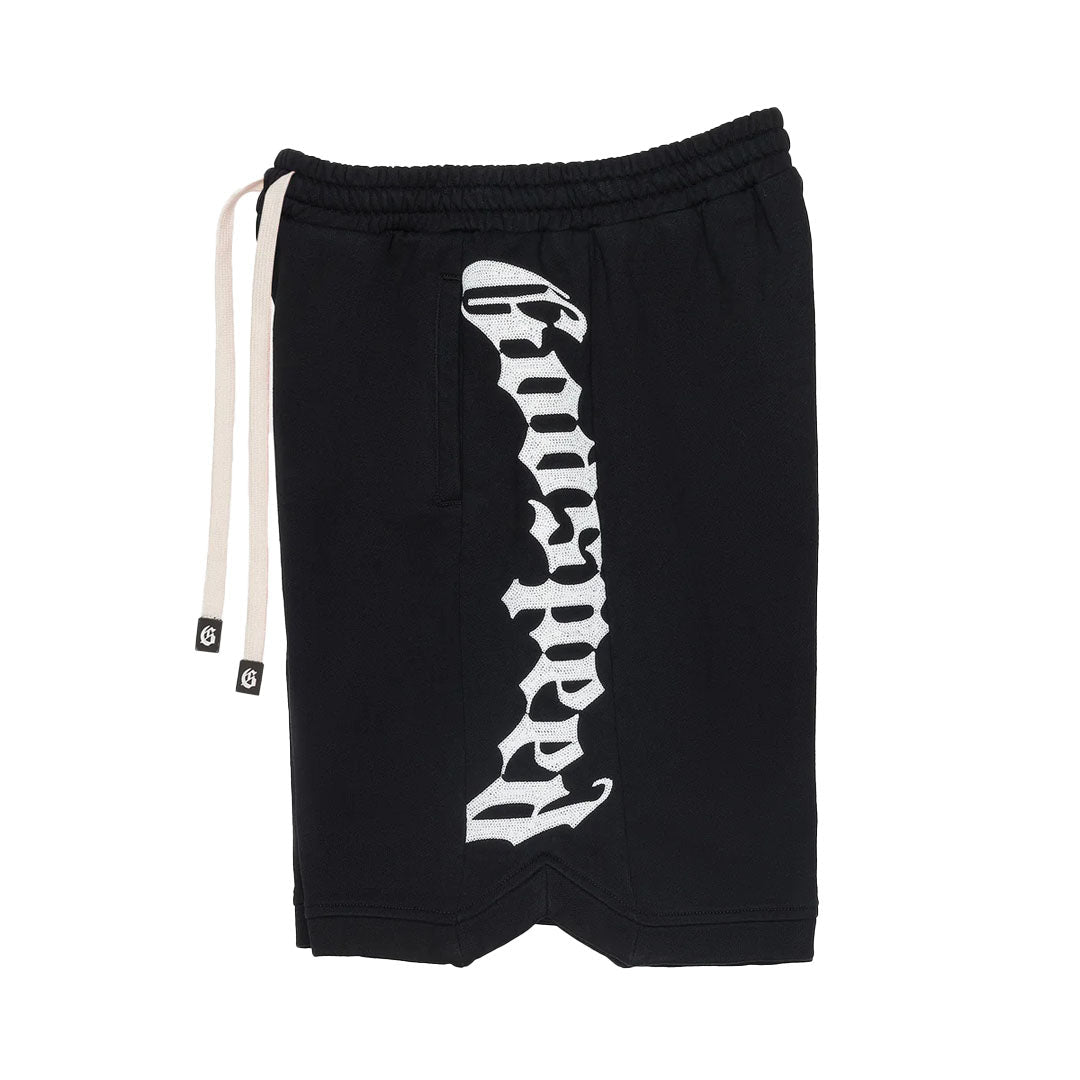 Godspeed Courtside Sweat Shorts Black White