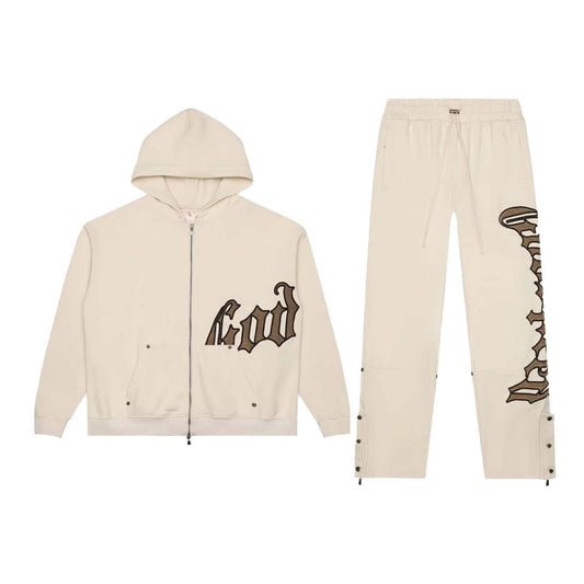 Godspeed Cream Brolive Sweatsuit Hoodie & Sweatpants Set