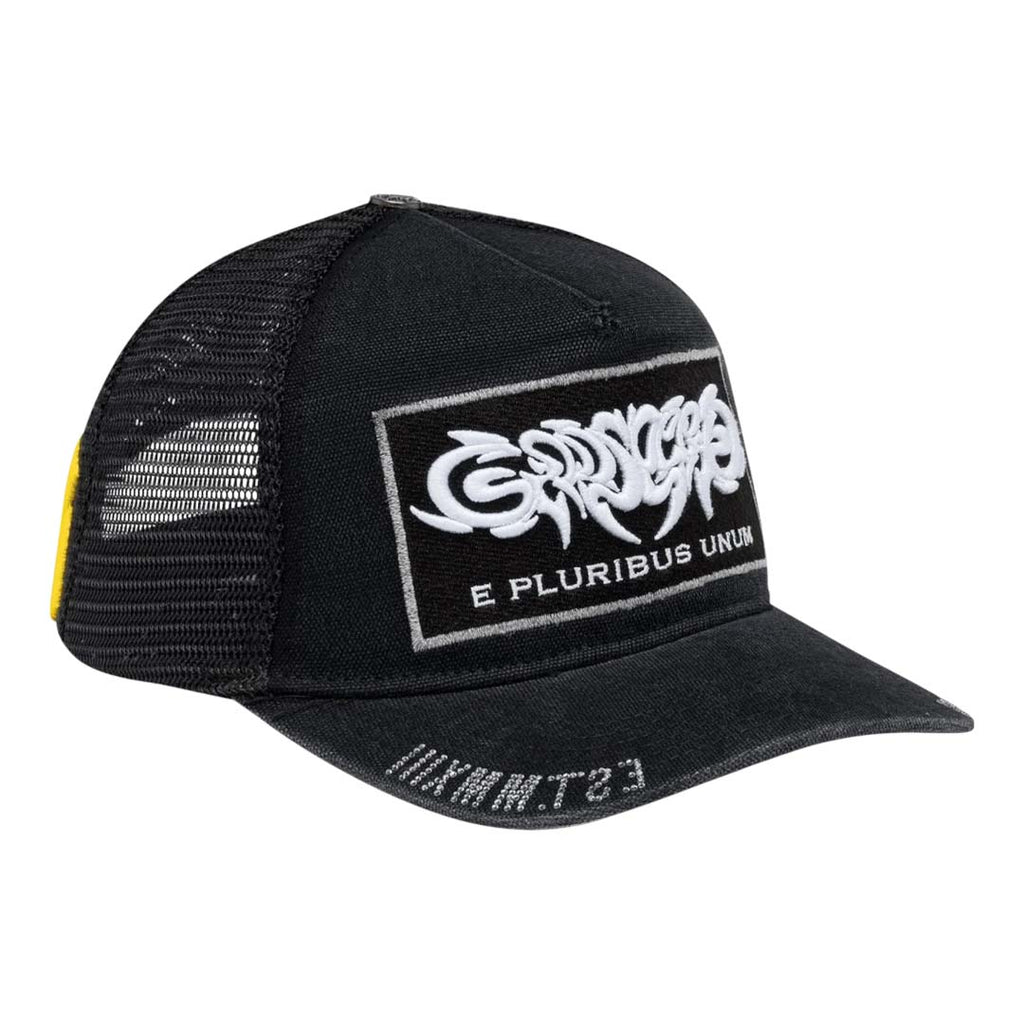 Godspeed E Pluribus Trucker Hat Black Black