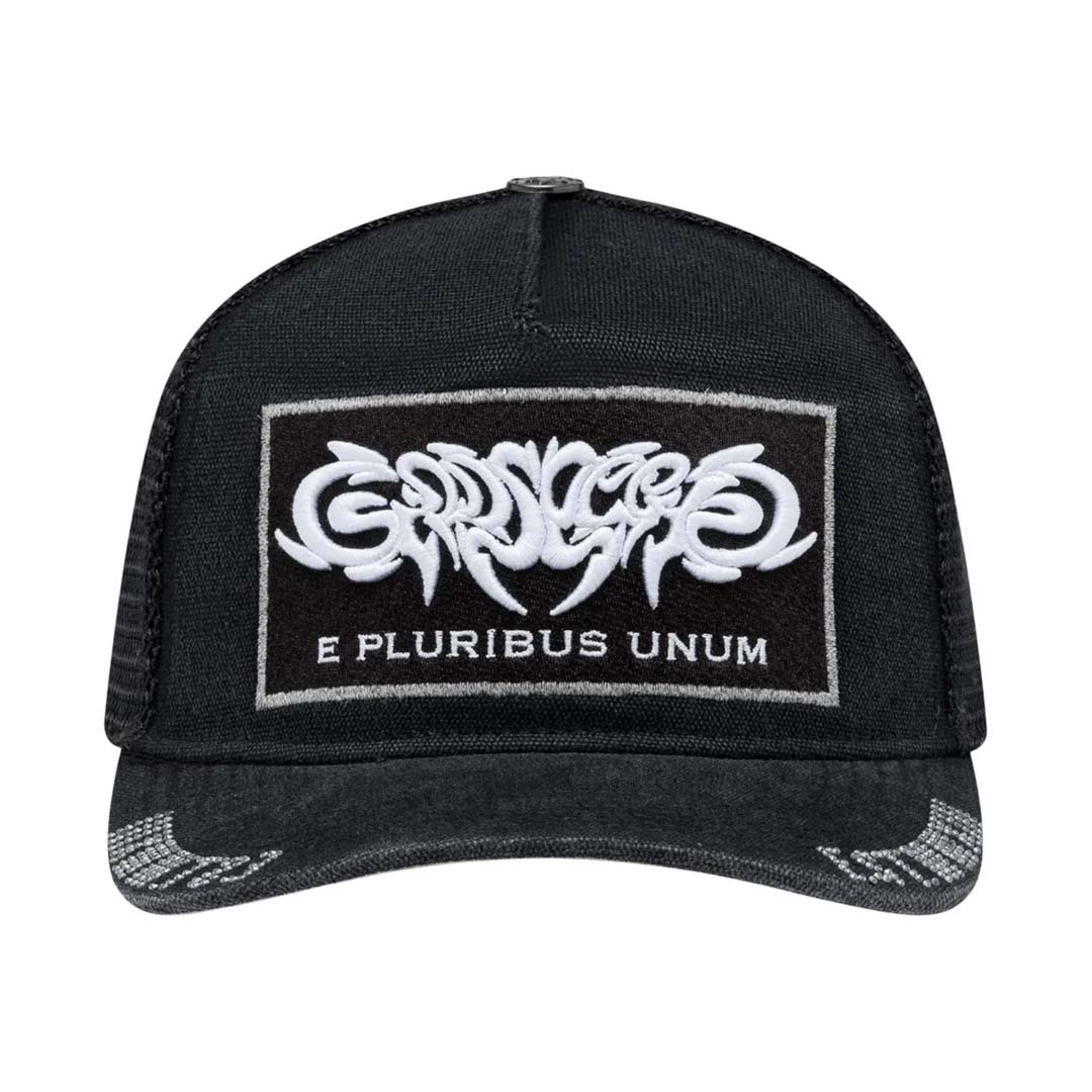 Godspeed E Pluribus Trucker Hat Black Black