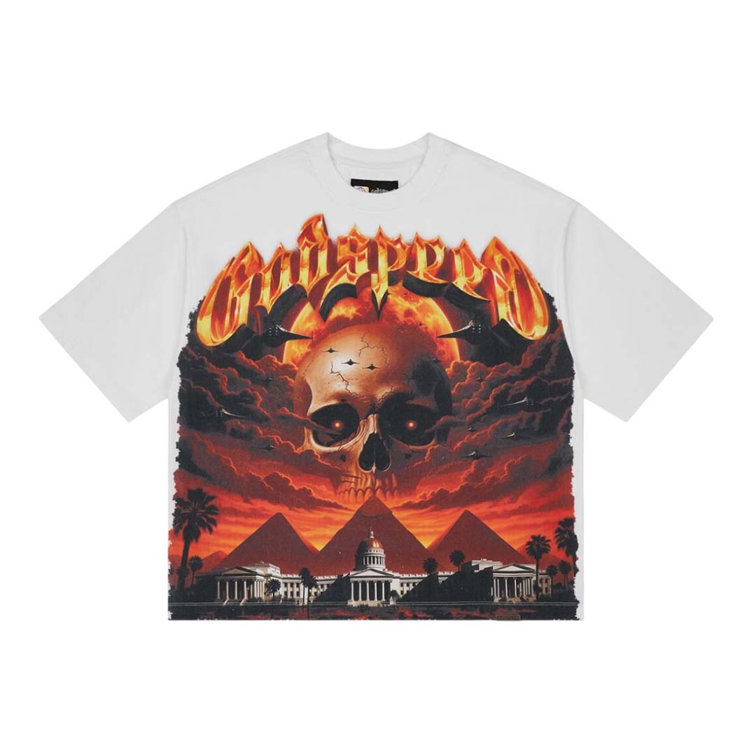 Godspeed Echoes of Empire White Tee