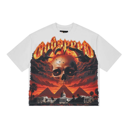 Godspeed Echoes of Empire White Tee