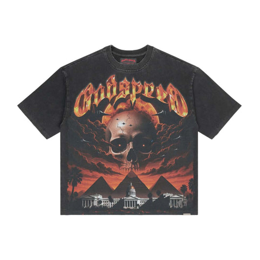 Godspeed Echoes of Empires Tee Black