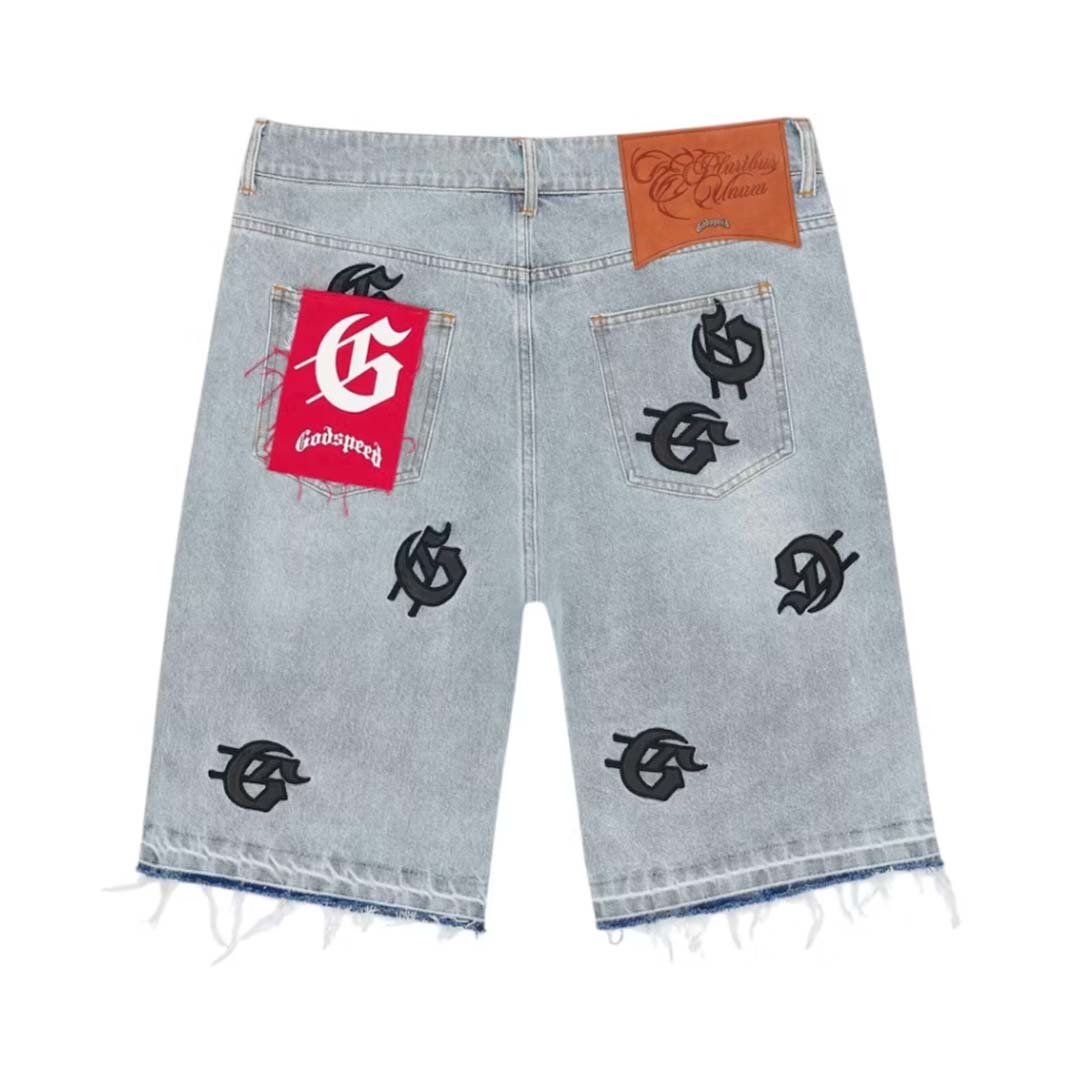Godspeed Infinity Denim Shorts Blue