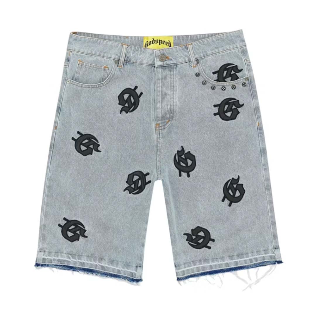 Godspeed Infinity Denim Shorts Blue