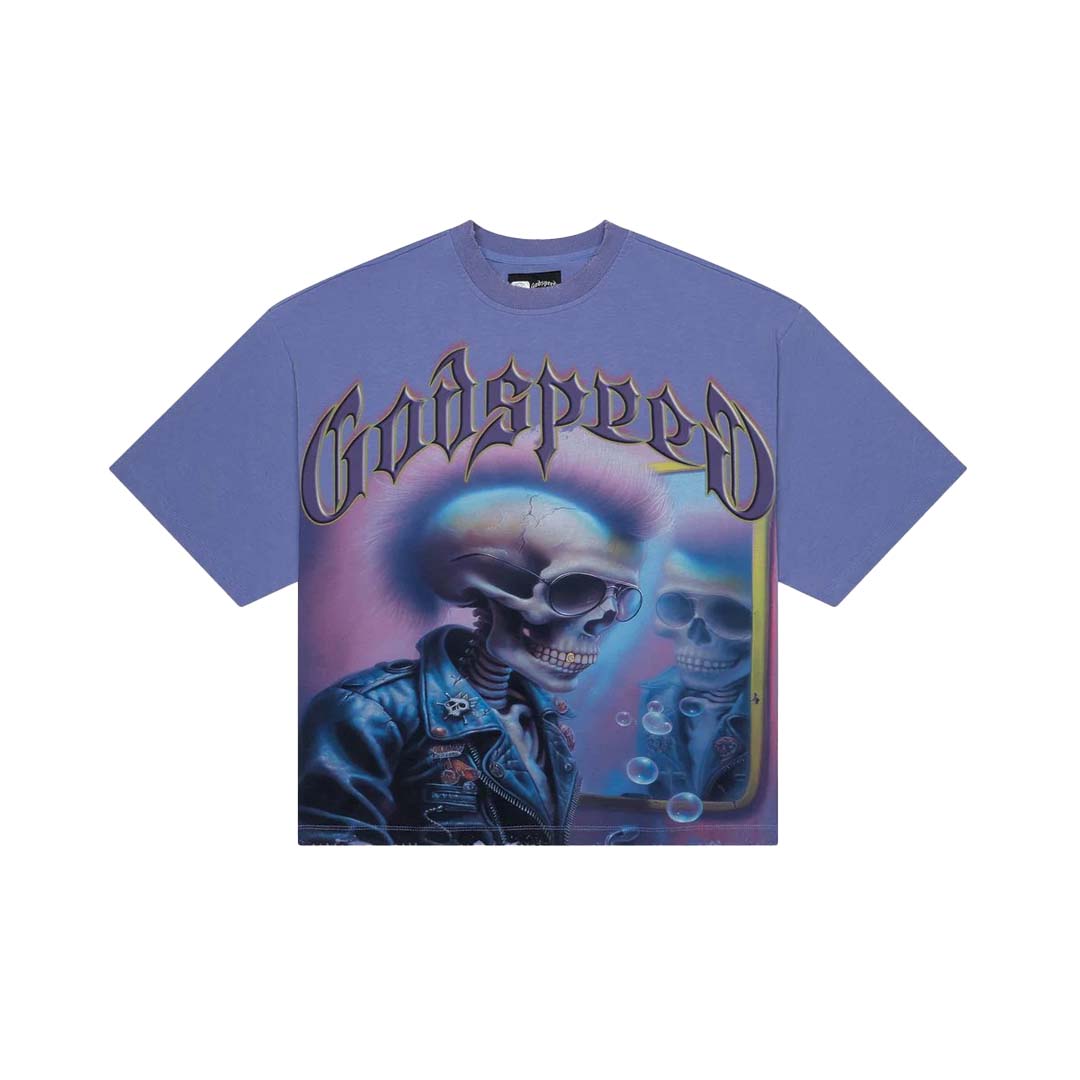 Godspeed Man in the Mirror Tee Sapphire