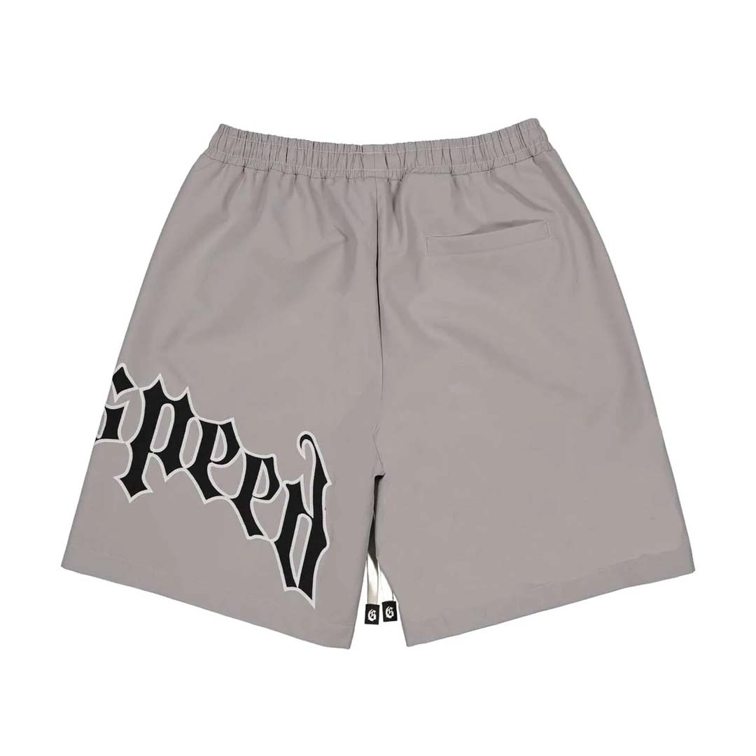 Godspeed OG Logo Nylon Shorts Grey Black