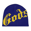 Godspeed OG Logo Studded Beanie Blue Yellow
