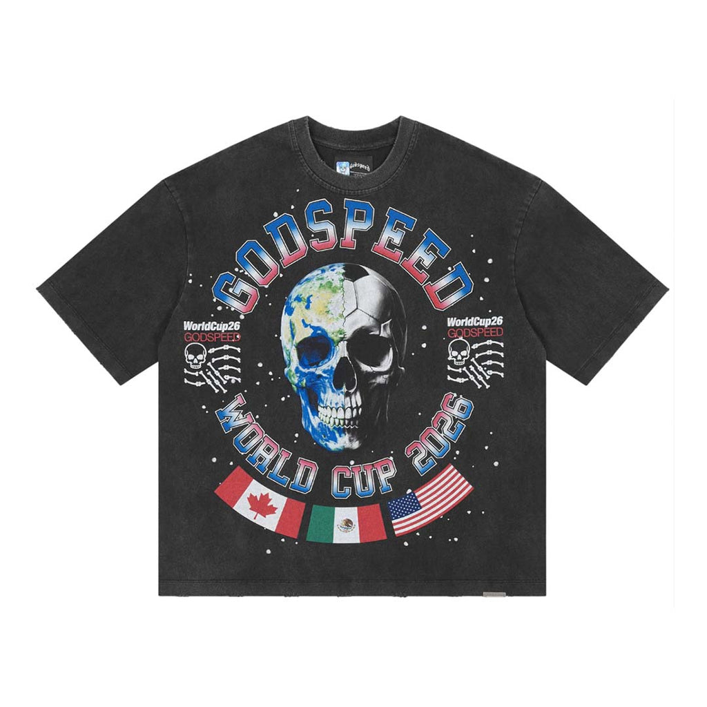 Godspeed Planet Futbol Tee Black