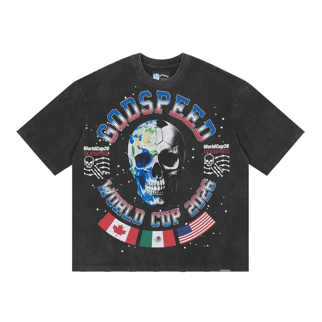 Godspeed Planet Futbol Tee Black