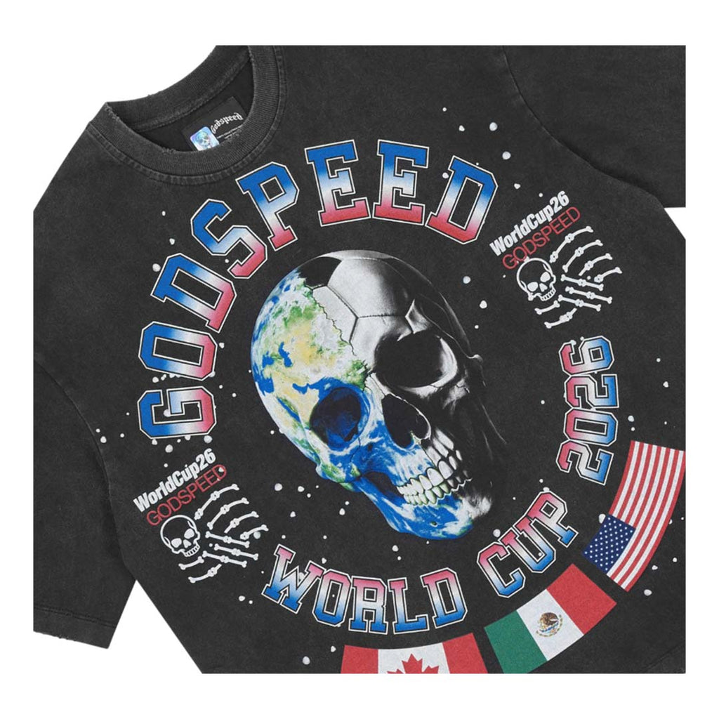 Godspeed Planet Futbol Tee Black