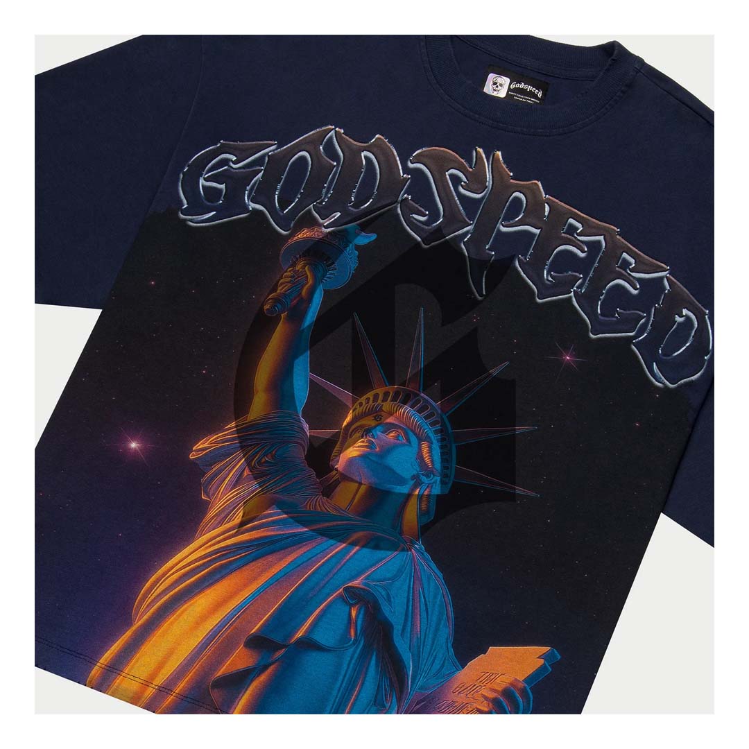 Godspeed Purple City Navy Tee