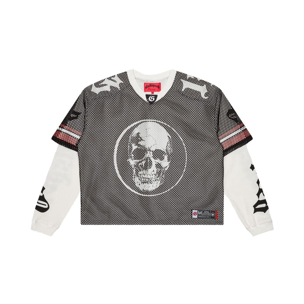 Godspeed TD Layered Jersey Black White Red Long Sleeve