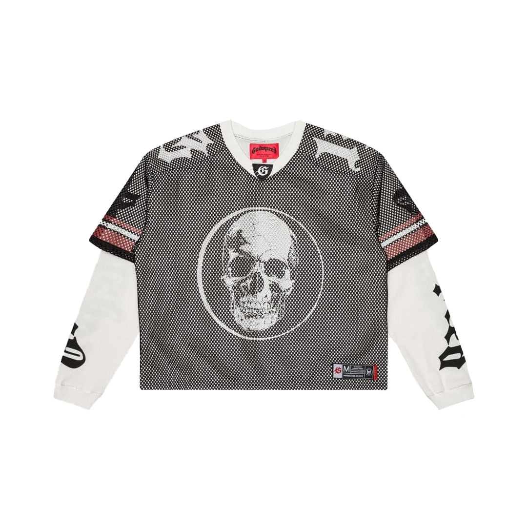 Godspeed TD Layered Jersey Black White Red Long Sleeve