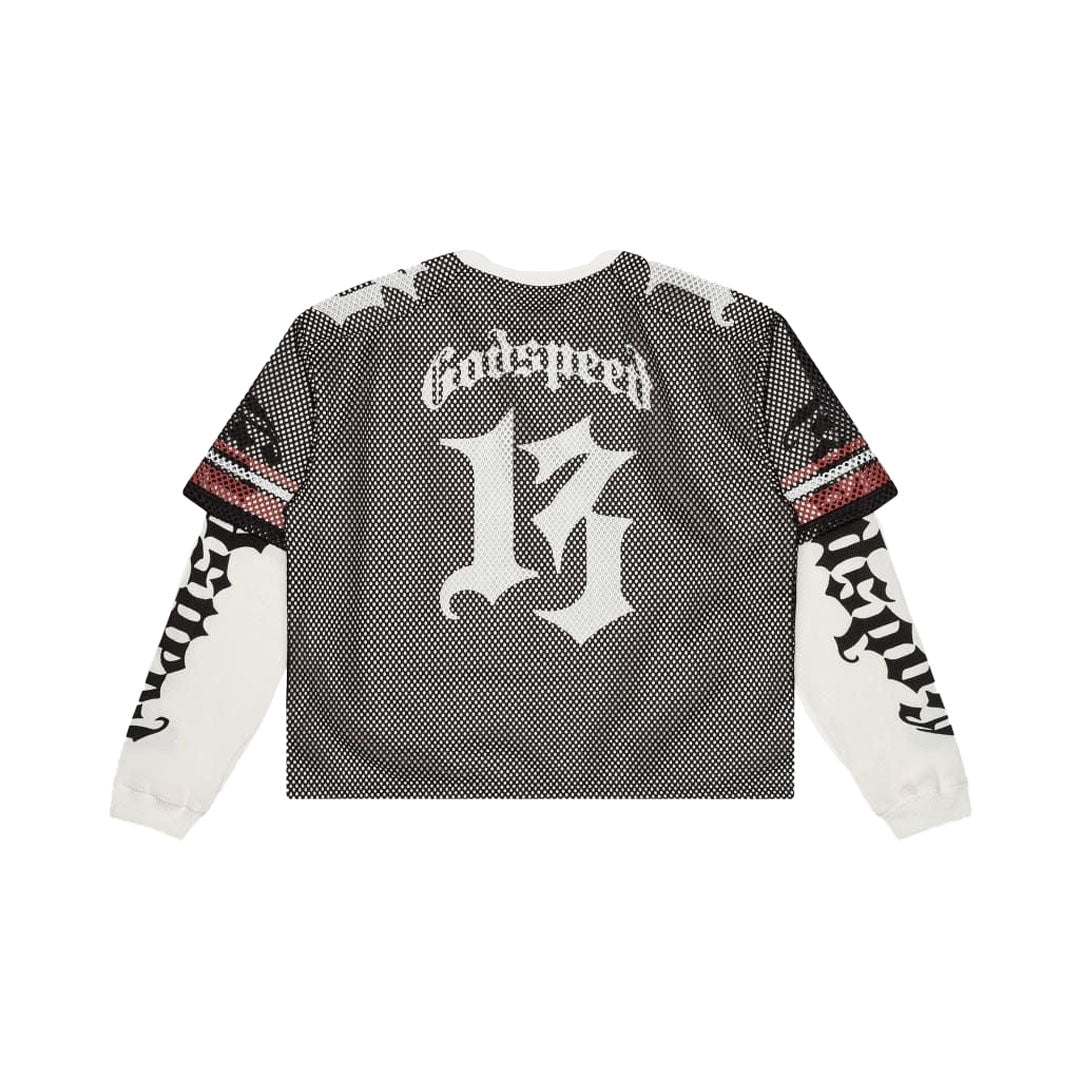 Godspeed TD Layered Jersey Black White Red Long Sleeve
