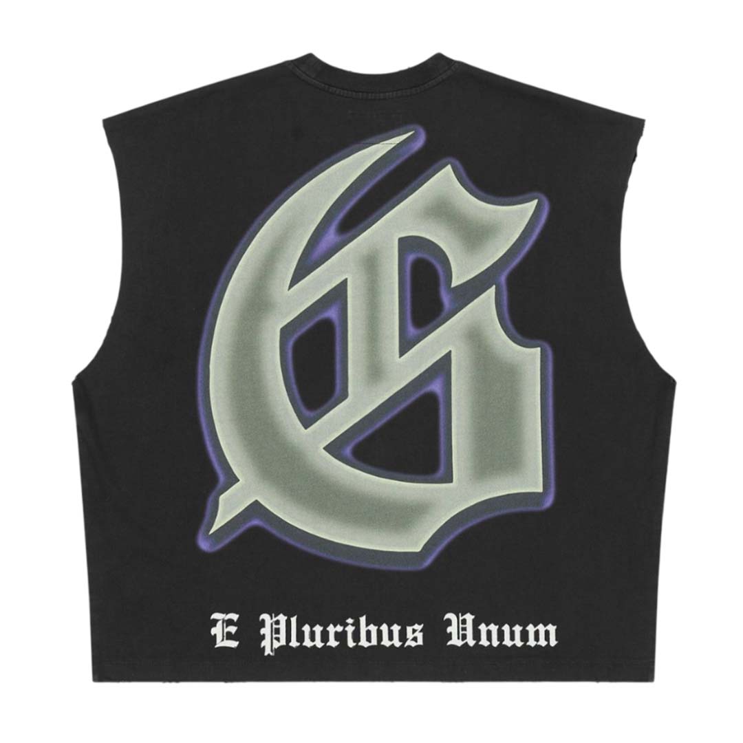 Godspeed The Landing Sleeveless Black Tee