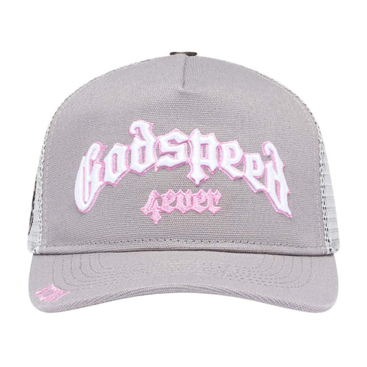 Godspeed Trucker Hat Grey Pink