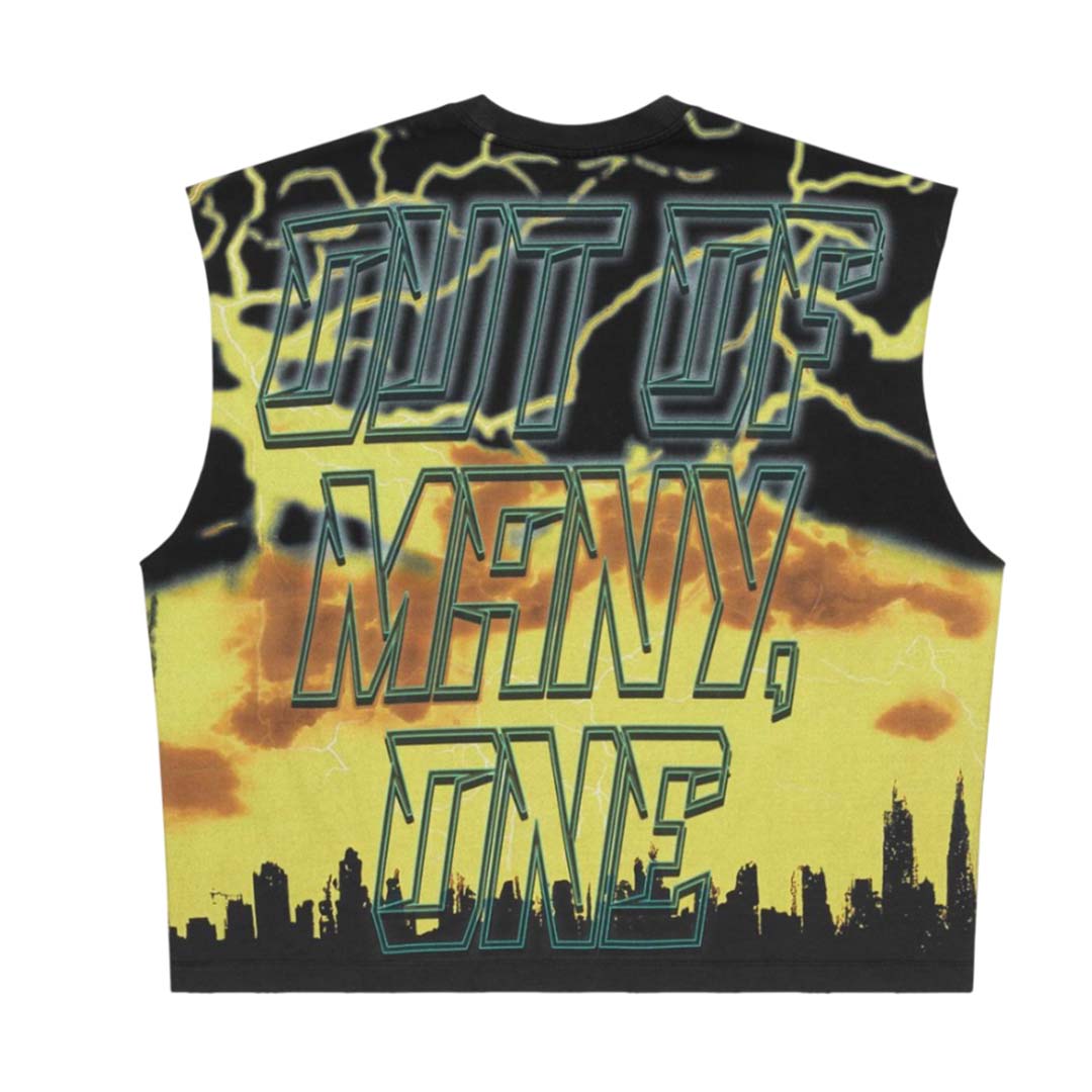Godspeed Voltage Sleeveless Black Yellow Tee