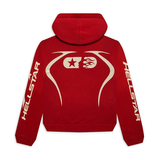 Hellstar Warm Up Sport Hoodie Red