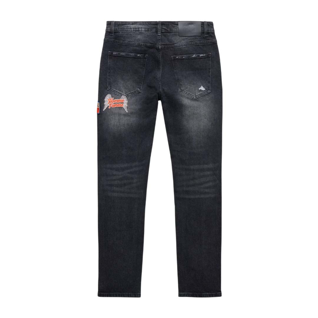 Homme Femme Heartbreak Black Denim Jeans