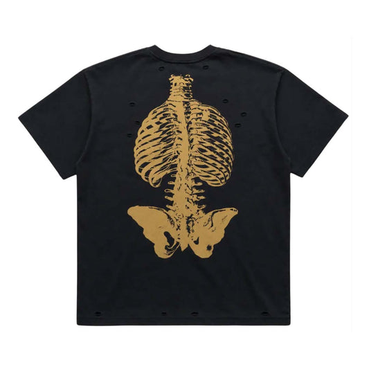 Homme Femme Heaven Or Homme Black Distressed Tee