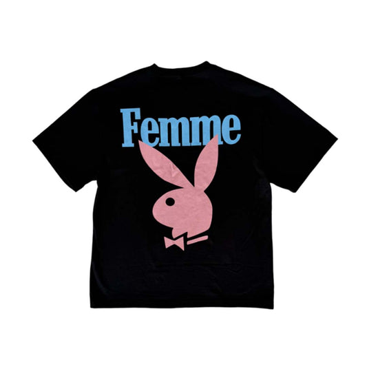 Homme Femme Playboy Black Blue Pink Tee