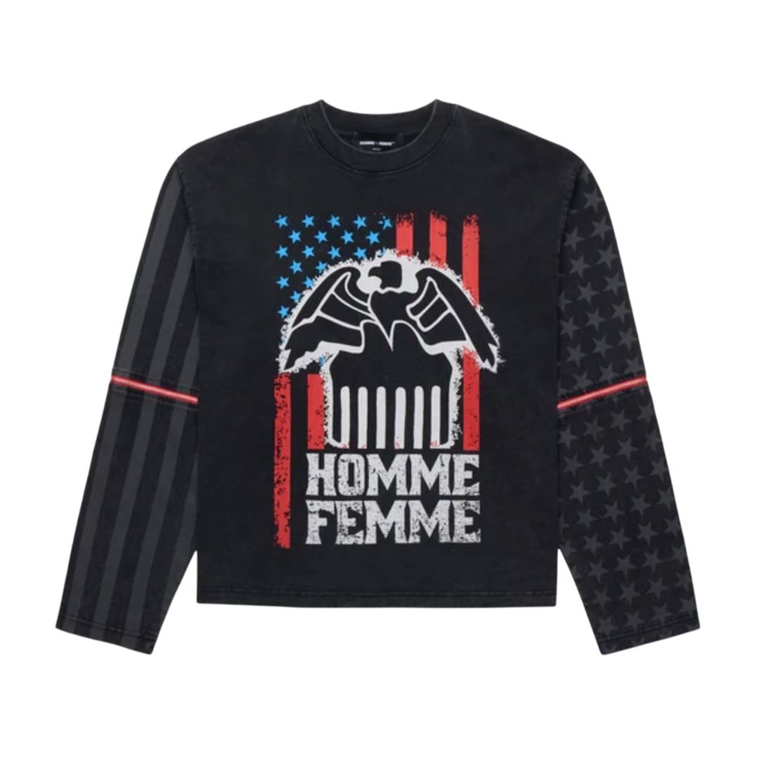 Homme Femme Trapstar Long Sleeve Black Tee
