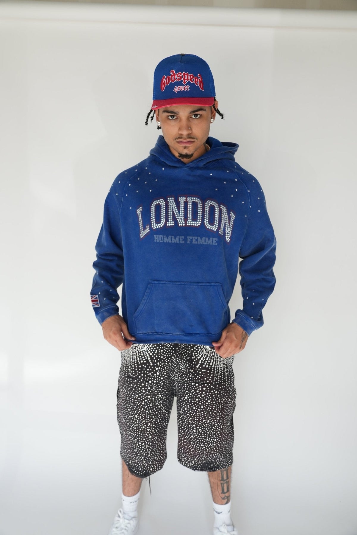 Homme Femme World Tour London Blue Hoodie