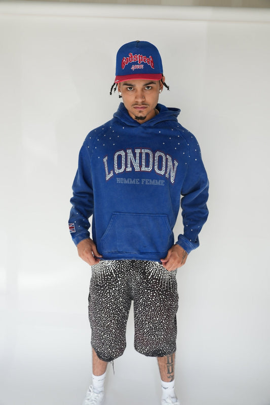 Homme Femme World Tour London Blue Hoodie