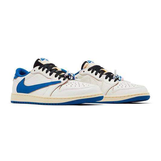 Jordan 1 Retro Low OG SP Fragment x Travis Scott Sail Military Blue