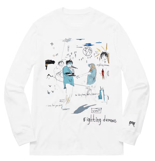 Juice Wrld X Revenge Party Never Ends LS Tee White