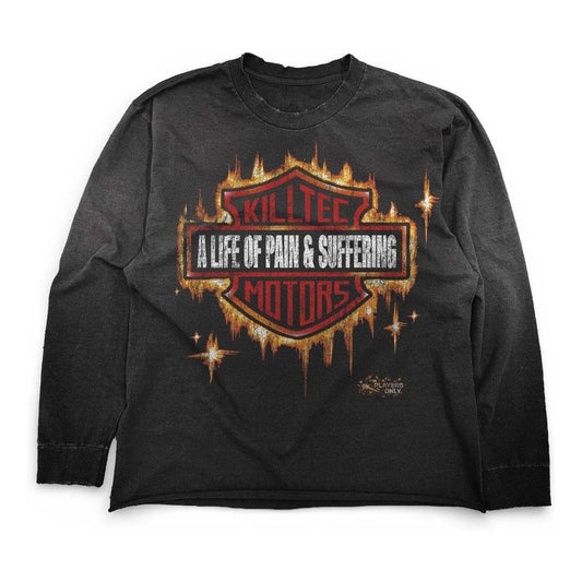 Killtec Motors Long Sleeve Tee Faded Black