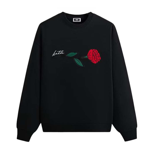 Kith Signature Rose Crewneck Black