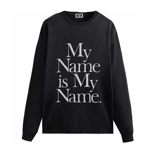 Kith The Wire My Name Is My Name Vintage Long Sleeve Tee Black