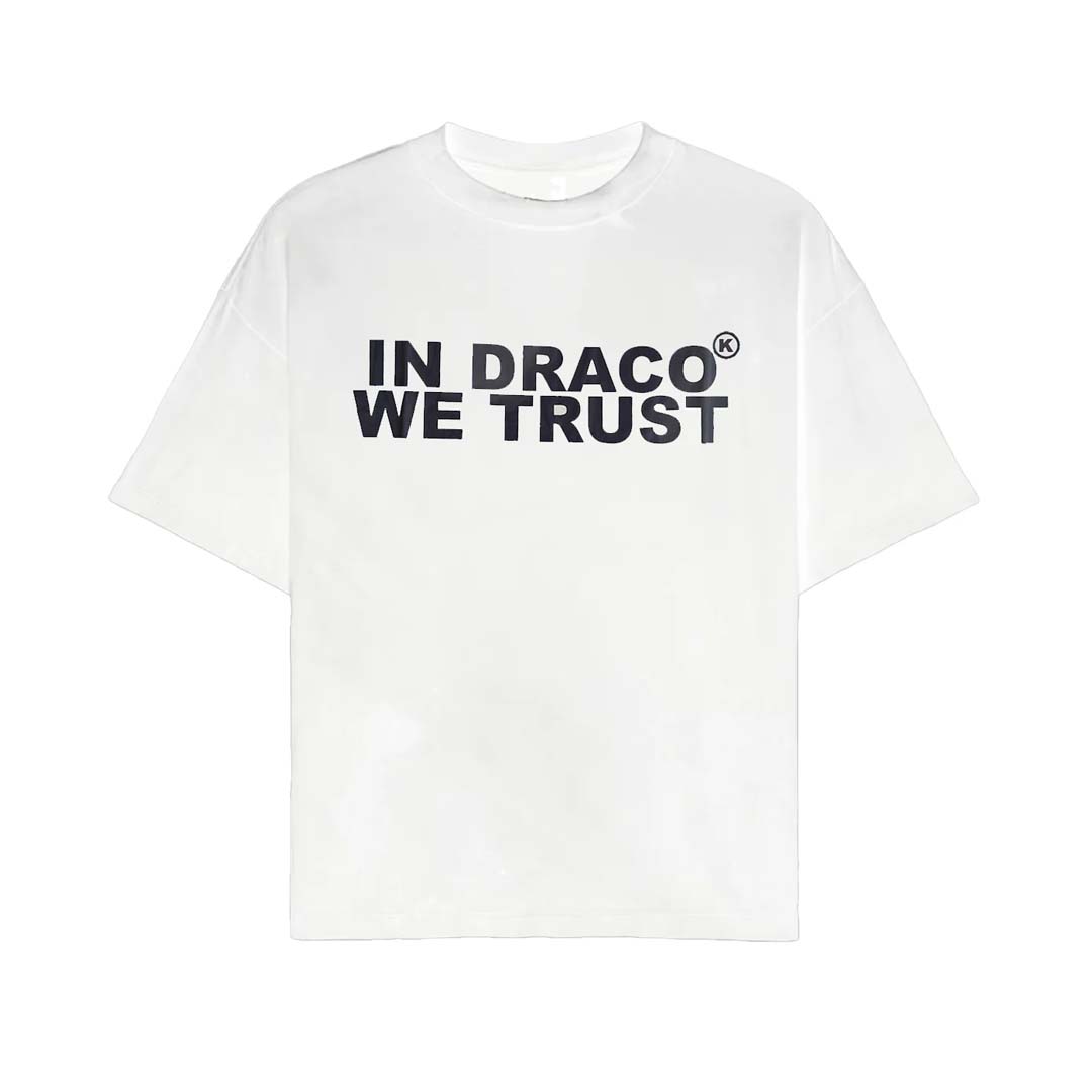 Kixkz In Draco We Trust Tee White Black