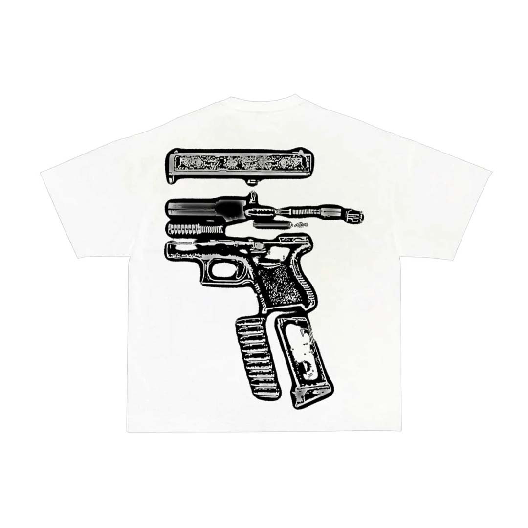 Kixkz In Glock We Trust Scrapyard White Tee