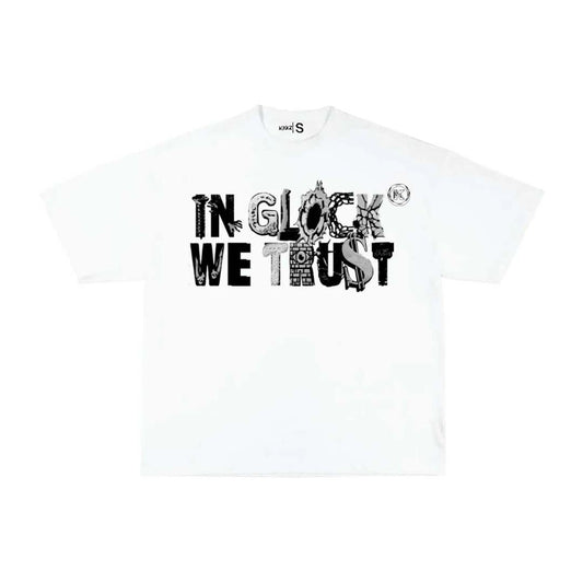 Kixkz In Glock We Trust Scrapyard White Tee