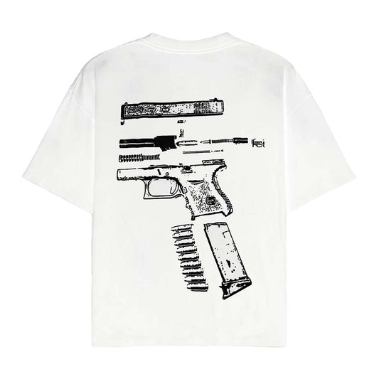 Kixkz In Glock We Trust Tee White Black