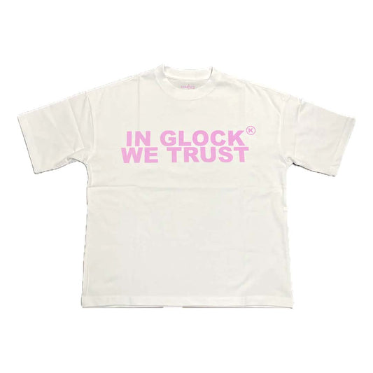 Kixkz In Glock We Trust Tee White Pink