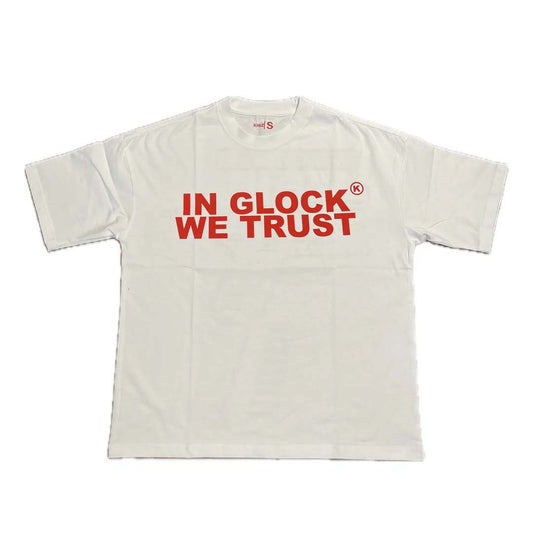 Kixkz In Glock We Trust Tee White Red