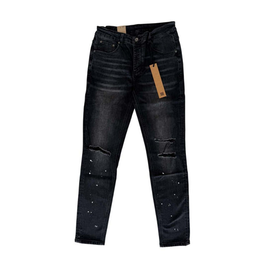 Ksubi Van Winkle Ace Black Sliced Jeans Black