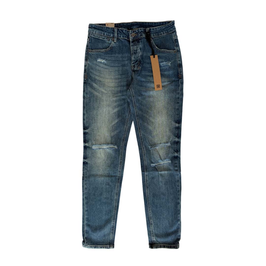 Ksubi Van Winkle Thrashed Jeans Blue Wash