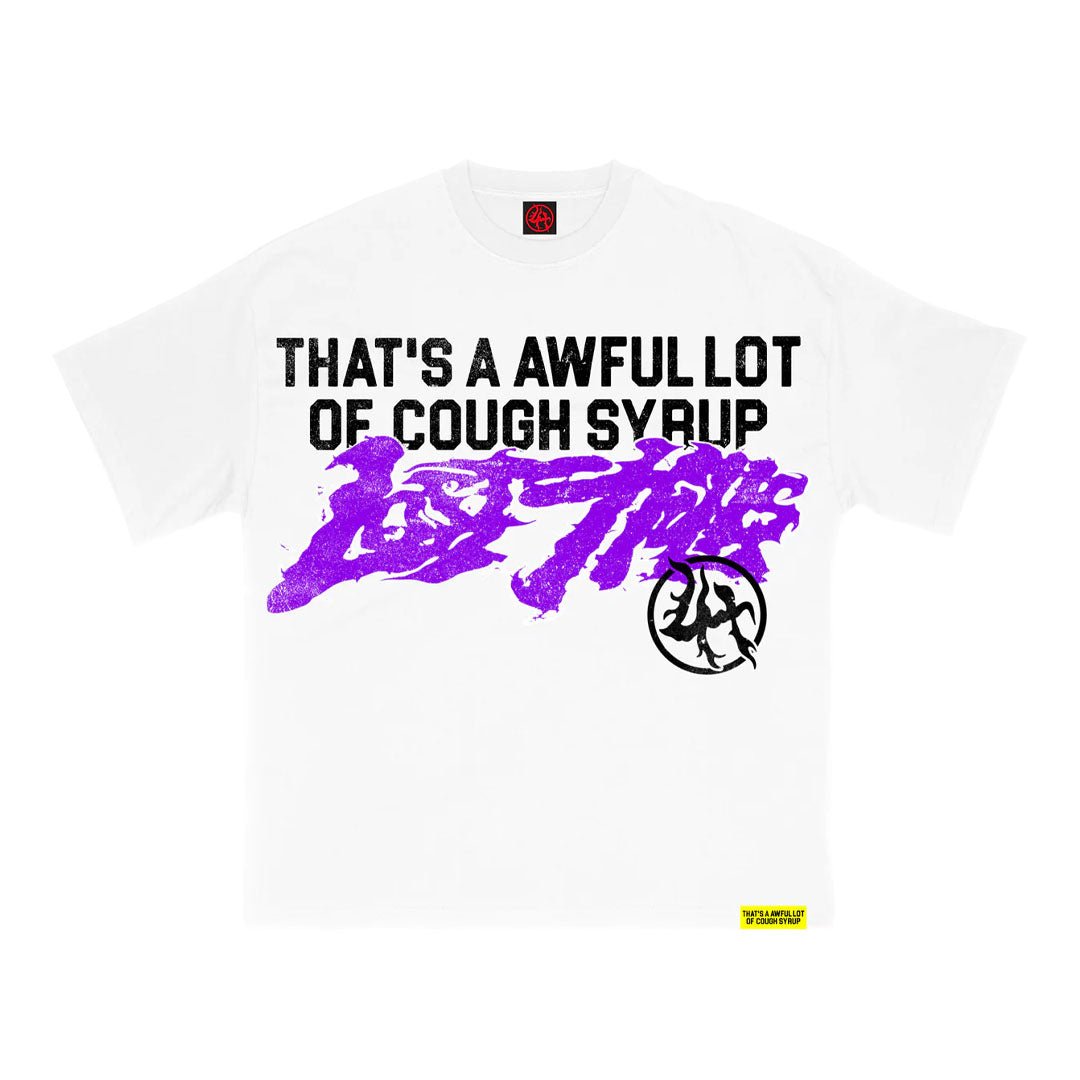 Lost Hills x Cough Syrup Spell Out Tee White