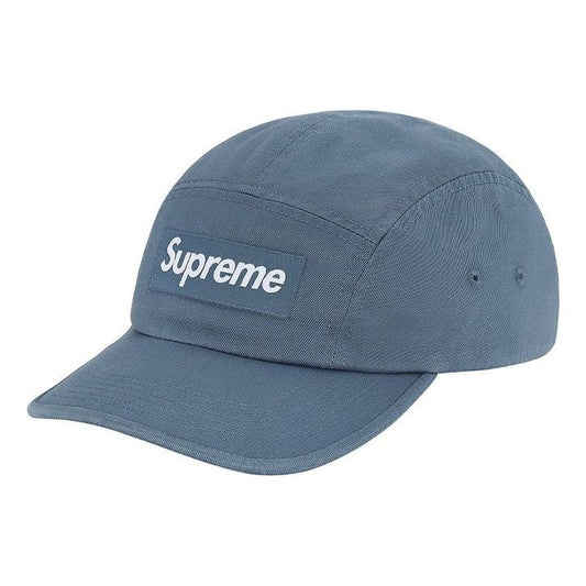 Supreme Washed Chino Twill Camp Cap 'Teal White' SUP-FW20-059