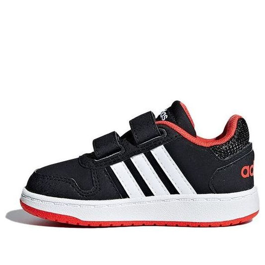 (TD) adidas Hoops 2.0 'Black White Red' B75965